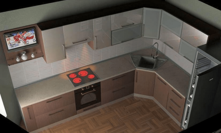  кухонные гарнитуры для маленькой кухни фото