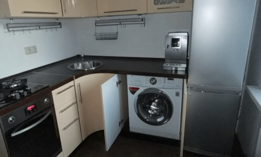 кухни со стиральной машиной
