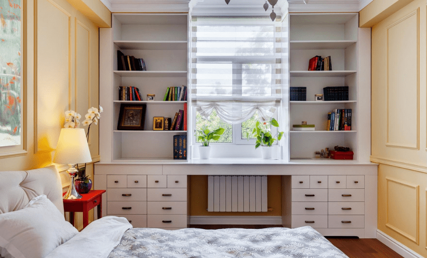 Дизайн маленькой спальни: 200 фото современных комнат
