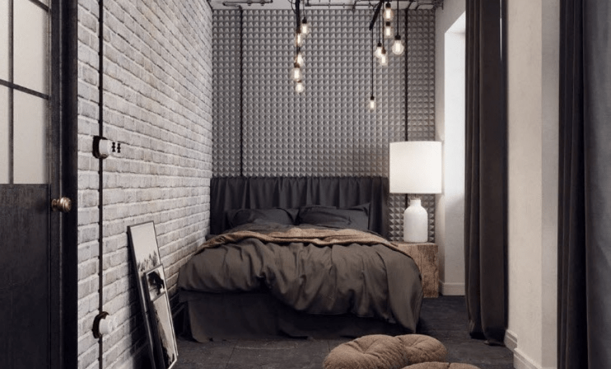 дизайн спальни с кроватью