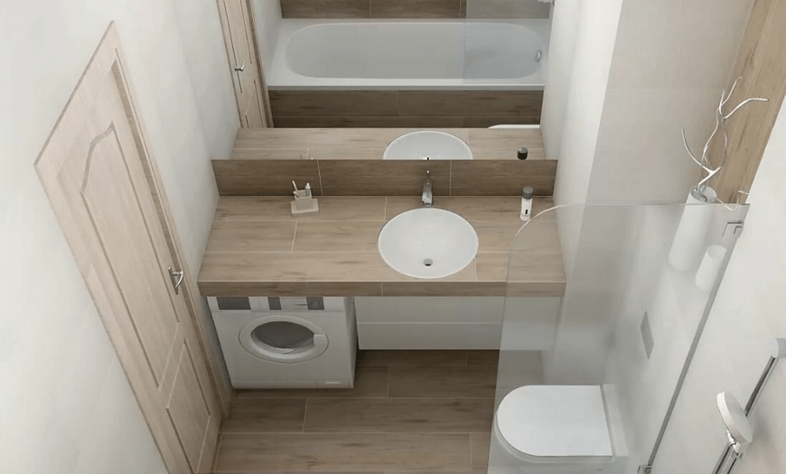 фото дизайн совмещения ванной и туалета