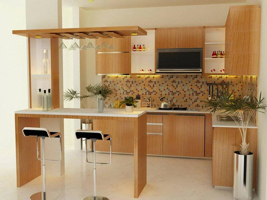 Кухня с Барной Стойкой - 150 Фото Современных Интерьеров