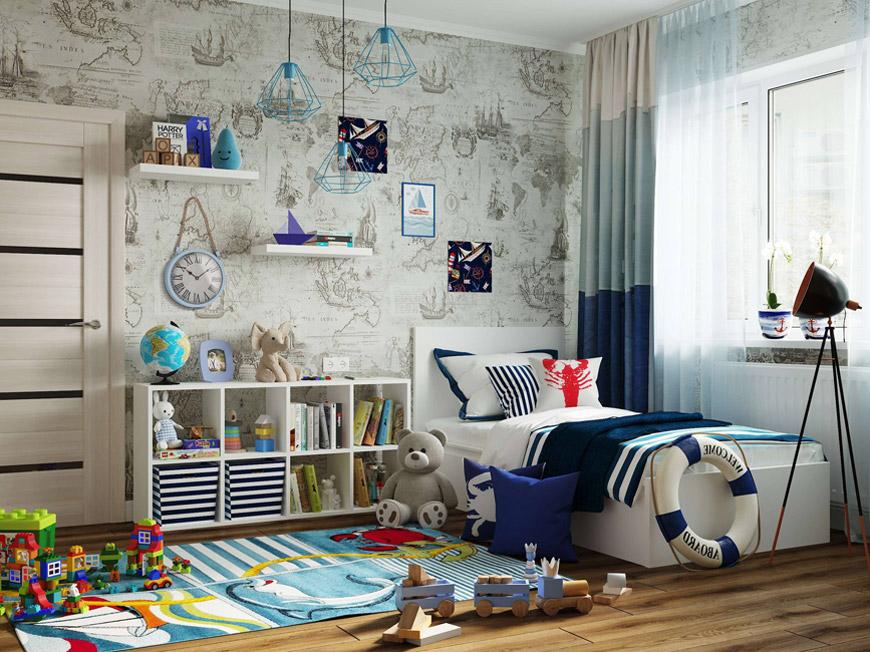 Детская комната для мальчика: 150 фото дизайна